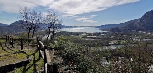 Panorama sul lago Maggiore da Belvedere di Montorfano