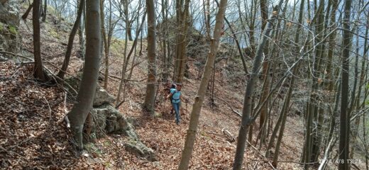 Ambiente selvaggio verso il Monte delle Gettine 