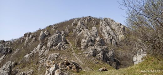 Pendio finale per il Monte delle Gettine 