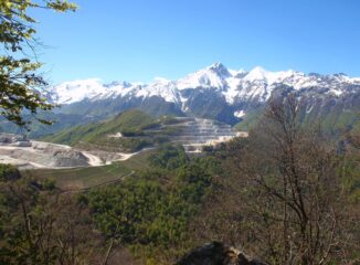 vista su Monte Bussaia e Servantun 