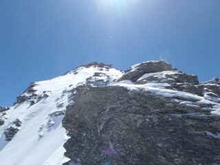 Punta Almiane dalla cresta sinistra
