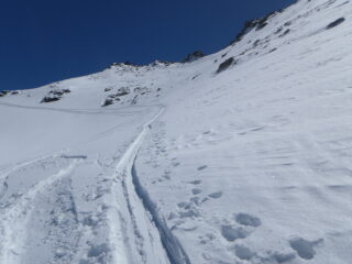 Punto di arrivo dove termina la traccia a sinistra
