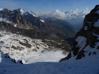 In salita nel canale Nord