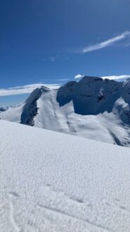 Colle del Breitorn visto dalla vetta
