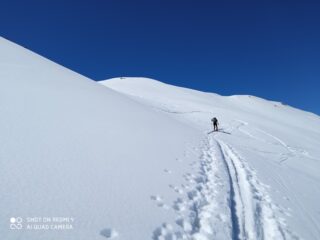 una parte meno ripida sul tratto ripido
