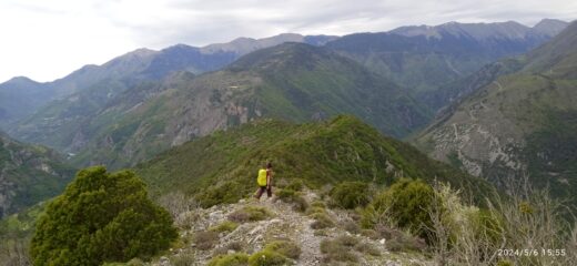 Cresta dal Col de Peiremont verso la Baisse de Cachin 