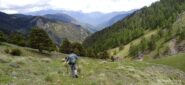 Discesa dal Col de Raus 