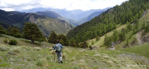 Discesa dal Col de Raus 