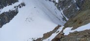 Discesa dalla cima al Colle di Nasta 