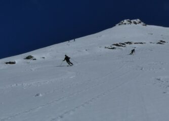 Sotto la cima nord est