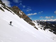 Discesa pendio nord est 