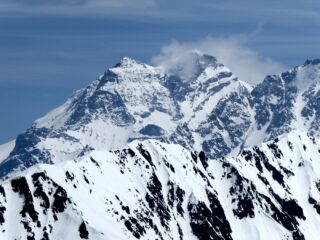 Dalla cima zoomata sul Grand Combin.