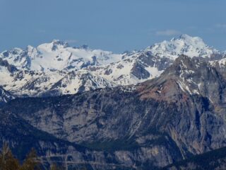 Pelvoux, Barre des Ecreins e Guglia Rossa.