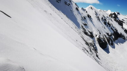 Il pendio di discesa (parte mediana)