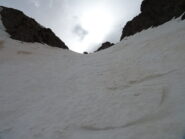Parte alta su neve estiva
