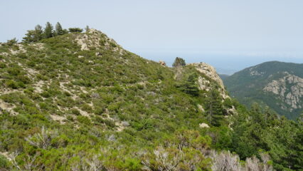 Verso Bocca Ghjuva (in basso a Dx)