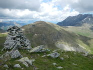 dal colletto quota 2081 vista sulla Tomba di Matolda e Colle Colombardo