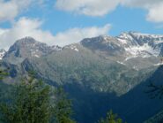 Punta Cristalliera e Monte Rocciavrè visti dal colletto del Pilone Bourcet 1494 m.