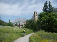 la risalita del fondo valle della Guisane
