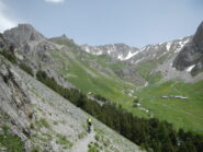 discesa verso l'Alpe du Lauzet
