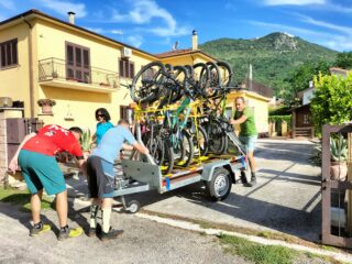 Carico MTB a Cassino