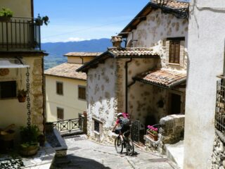 Arrivo a Poggio Bustone 
