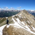 Scendendo verso il Pas de la Fanfare.