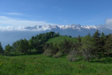 Il gruppo dell'Orsiera nel bel sole al mattino