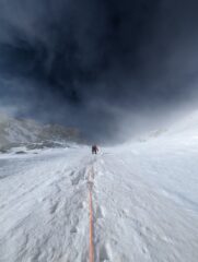 Pendio finale verso la cresta NO