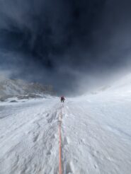 Pendio finale verso la cresta NO