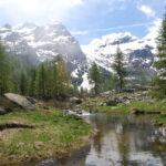 La testata del vallone di Moillaz dai pressi del Giassit di Moillaz