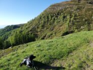 Sentiero per Pian Croesio dalal pista