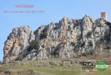 Parete ovest rocca oratino