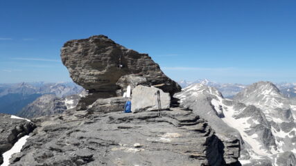 in cima..