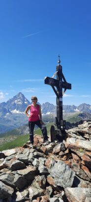 in vetta con ancora buona visuale