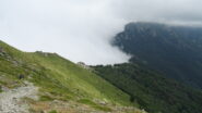 Ritorno, nebbia al Colle Laparo