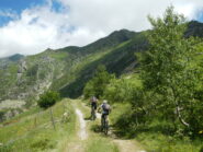 all'altezza di Pra la Comba 1695 m.