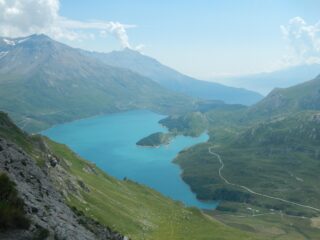 dal Pas de la Beccia vista sul Lago del Moncenisio