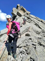 sulla cresta ovest all'Uja della Gura..