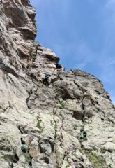 Calata in doppia dalla cima 