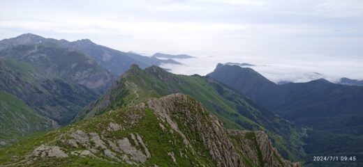 Cresta del Fera' dalla Cima Pertega' 