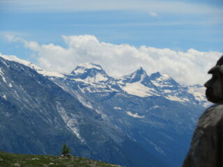 dal Rifugio zoom su Ciarforon e Becca di Monciair