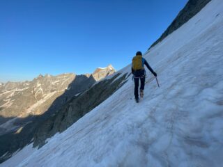 Il traverso sul secondo nevaio