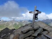 La piccola croce di vetta.