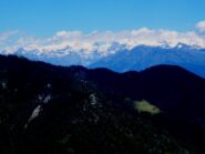 Il Monte Rosa dalla cima.