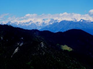 Il Monte Rosa dalla cima.