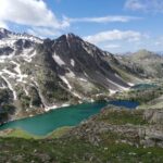 Cime de Fourchas al centro scendendo dal colle del ferro