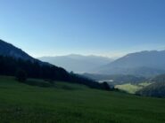 Il panorama da Fidaz al mattino