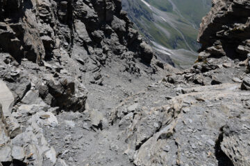 Canalino infido sotto la cima