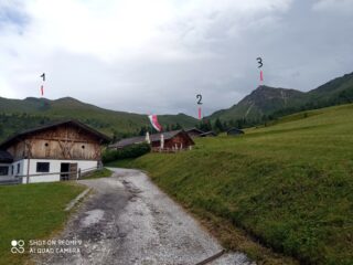 Da Zirogalm, 1- Cima Vallaccia, 2- Passo della Chiave, 3- Cima della Stanga
